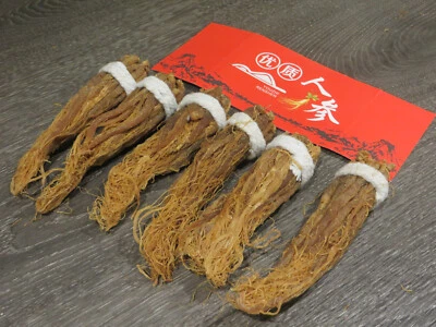ORGANIC ROOT Ginseng Tails Red Korean Natural Organic Changbai Roots High Grade Tea 100g-200g