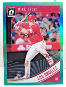 Mike Trout 2018 Donruss Optic #121 - Aqua Prizm #' D 193/299 - Angels - Bild 1 von 2