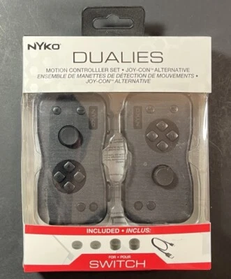 Nyko Dualies Motion Controller Set for Nintendo Switch [ BLACK ] NEW - Image 1 of 4