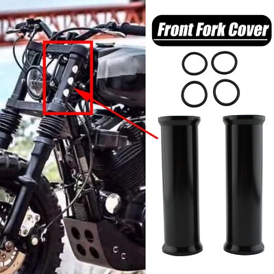 Cubierta superior de horquilla para Harley Sportster 883 1200 cubierta de tubo amortiguador delantero Foto 1 de 4