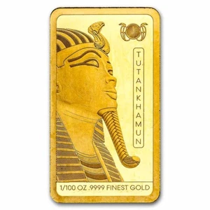 2025 Solomon Islands 1/100 oz Gold Ancient Egypt: Tutankhamun - Picture 1 of 5