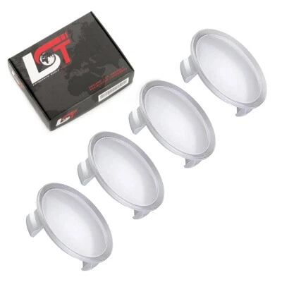 4x Tapacubos Tapacubos Cubierta Plateada Metálica ø75mm para Land Rover Foto 1 de 4