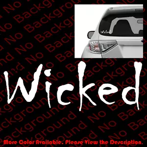 Scary Word WICKED Car Window Vinyl Decal wicca witch goth evil sexy women FY026 - Bild 1 von 8