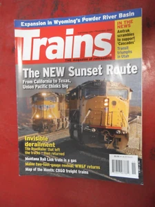 TRAINS MAGAZINE NOV 2007 UNION PACIFIC SUNSET ROUTE BURLINGTON FREIGHT 1947 MAP - Picture 1 of 2