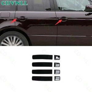 For Range Rover L322 2003-2012 Bright Balck Exterior Side Door Handle Frame Trim - Picture 1 of 5