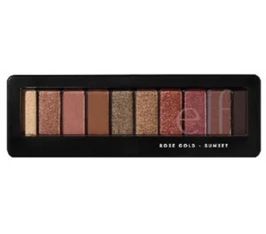 ELF 10 Colours ROSE GOLD EYESHADOW PALETTE-SUNSET, Shimmer, Matte, Base, Glitter - Picture 1 of 12
