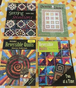 Lot Of 4 Quilting Books Dealer's Choice Atkinson Terry Reversible Quilts Setting - Foto 1 di 2