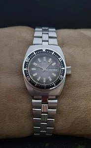 ANKER DIVER 20 ATM. 200m AUTOMATIC ETA 2658 VINTAGE 70's RARE SWISS LADY's WATCH - Picture 1 of 6