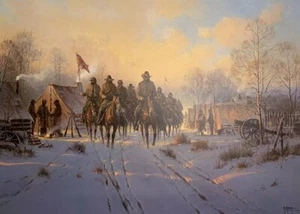 G. Harvey JACKSON'S WINTER CAMPAIGN 20x27 S/N Unframed Paper Civil War Print COA - Picture 1 of 1