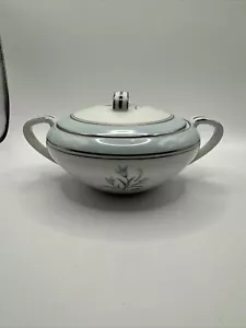 Noritake blue and Slver floral Sugar Bowl Japan 5558 - Picture 1 of 7