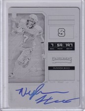Nyheim Hines 2018 Contenders Draft Picks Printing Plate Rc On Plate Auto 1/1