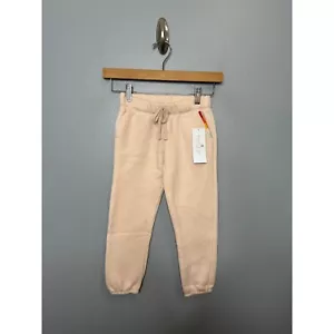 NWT Spiritual Gangster Light Pink Varsity Sweatpants New Nwt Girls Kids Sz 6 - Picture 1 of 4