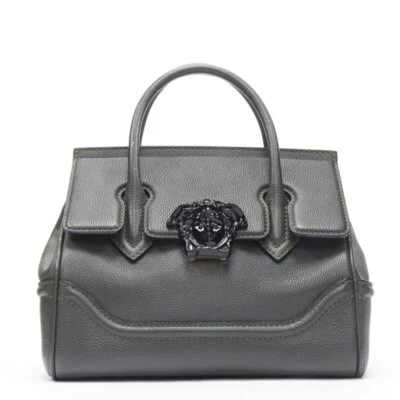 VERSACE Palazzo Empire Small charcoal green black Medusa crossbody satchel bag - Image 1 of 4