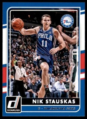 2015-16 Donruss Nik Stauskas Philadelphia 76ers #20 - Image 1 of 2