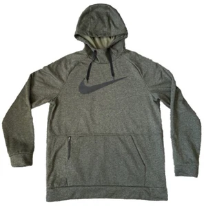 Nike Sweatshirt Herren Large Grün Hoodie Grafik Big Swoosh Pullover Therm Fit - Bild 1 von 9