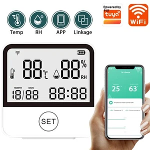 Portable Wireless Temperature and Humidity Monitor Smart Weather Station - Picture 1 of 12