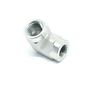 1/2 - 3/8 Female Npt Fpt Steel Reducer Elbow Fitting Fuel, Air, Water, Oil, Gas - Picture 1 of 7