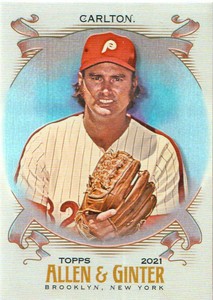 2021 Topps Allen & Ginter Baseball Silver Foil #145 Steve Carlton