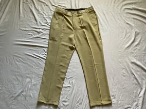 Henry Jacobson Men’s Beige Silk 38/32 Slacks Suit Pants - Picture 1 of 7
