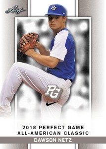 5 ct lot 2018 Dawson Netz Leaf Perfect Game Nike AA Classic Aflac Limited-Ed SP 