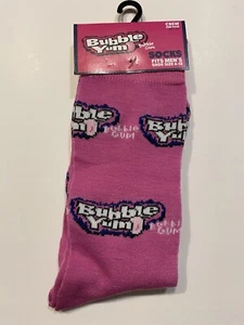 Bubble Yum Kaugummi rosa Größe Herren 6-12 Neuheit Socken pink - Bild 1 von 2