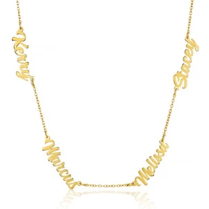 Heritage Multiple Name Necklace in 925 Sterling Silver - Picture 1 of 11