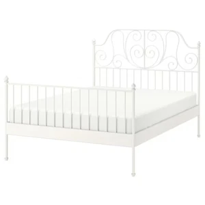 Ikea Bett Weiß Leirvik - Bild 1 von 2