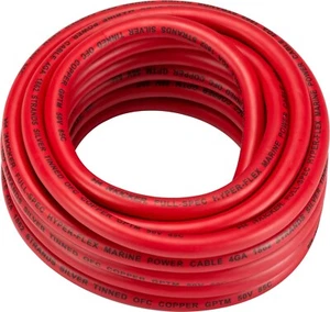 KICKER 47KMWPR420 MARINE AUDIO 4 GAUGE/4AWG AMPLIFIER POWER WIRE RED 20FT - Picture 1 of 1