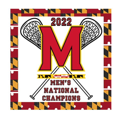 UNIVERSITY OF MARYLAND 2022 NCAA MEN'S LACROSSE CHAMPIONS 3" MAGNET Cover