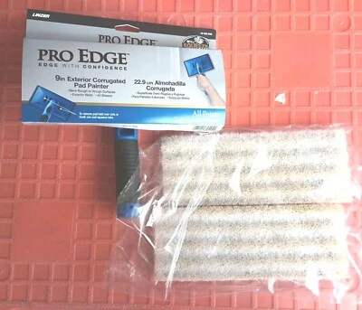LINZER 9" PAD PAINTER &APPLICATOR & 2 REFILL PRO EDGE- CORRUGATED -EXTERIOR WALL