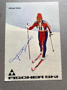 ALFRED KÄLIN OS 1972/3. Skilanglauf signed Autogrammkarte 10x15 - Picture 1 of 1