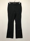 Old Navy Women High Rise Pixie Flare Chino Pants Size 6 Black Cotton B253 -30