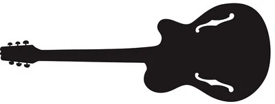 RoomMates Wandsticker Wandtattoo Kreidetafel Rockgitarre