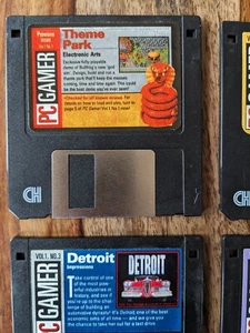 Lot of 6 PC Gamer demo disks 3.5" floppy-Premiere Vol1 No1 to Vol2 No2. Retro! - Picture 1 of 5