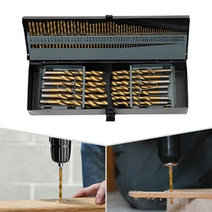 115-Piece Drill Bit Set for Electric Drills - High-Speed Spiral Bits in Box - Picture 1 of 12