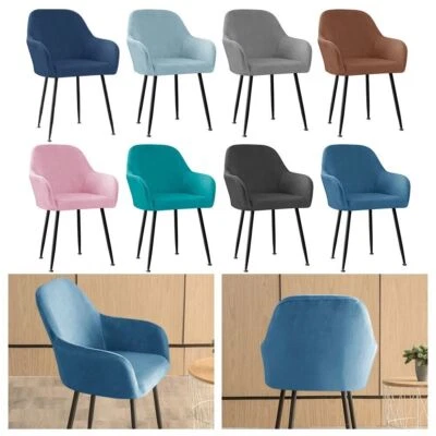 Weicher und bequemer Silberfuchs-Samtstoff, neuer High-End-Esszimmerstuhlbezug - Bild 1 von 4