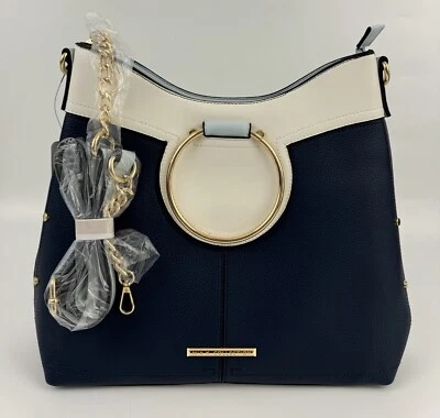 Новый MKF коллекции веганской кожи Kylie верхняя ручка сумка Дамская сумка темно-синий женщин - Изображение 1 из 4