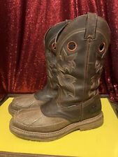 DOUBLE H Brown Leather Workflex BOOTS Mens 12 D ELIJAH COMP TOE MSRP $199.99