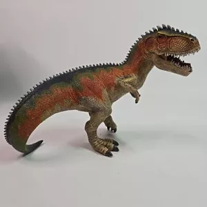 Figura de dinosaurio Schleich Giganotosaurus TRex juguete naranja mandíbula móvil 2014 D-73527 - Imagen 1 de 8