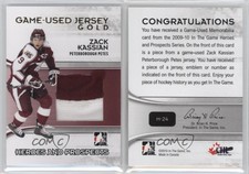 2009-10 ITG Heroes and Prospects Game-Used Jersey Gold Zack Kassian #M-24