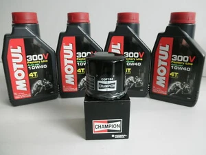 Tagliando Motul 300V 10W40 + Filtro Olio per DUCATI StreetFighter V4 / V4 S - Foto 1 di 1