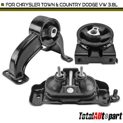 Suporte de motor 3x para Chrysler Town & Country Dodge Grand Caravan 08-10 VW Routan - Imagem 1 de 4