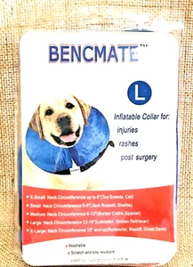 Protective Dog Collar Inflatable Injuries Rashes Post Surgery Size Large - Picture 1 of 8