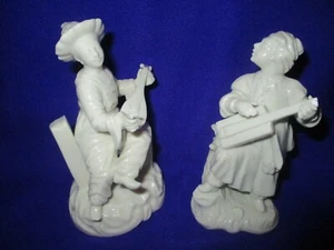 Frankenthal / Nymphenburg Porcelain Small Musicians Figures Chinoiseries series - Picture 1 of 12
