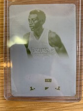 2012-13 Panini Crusade Majestic Sig David Thompson 1/1 Printing Plate Yellow