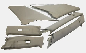 Genuine 01-05 Lexus IS300 Interior Pillar Trim Panel Upper Top OEM Set Beige - Picture 1 of 11