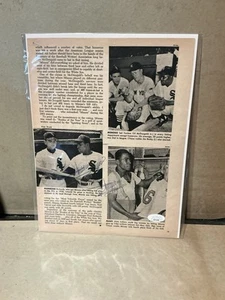 Minnie Minoso MLB Debut 4/19/49 Indians White Sox Auto (x2) JSA Certified 🔥🔥 - Picture 1 of 4