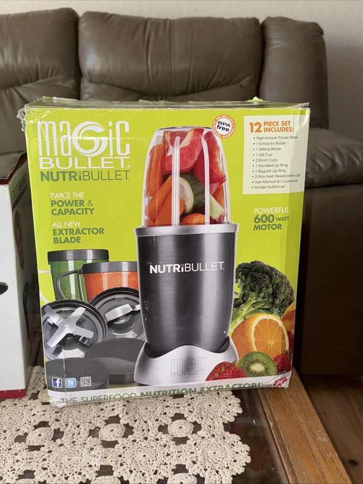 NutriBullet NBR-1201 12 piezas sistema de licuadora/mezcladora de alta velocidad, gris Nutri Bullet Foto 1 de 4