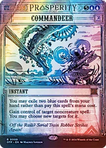 Commandeer 009 Outlaws of Thunder Junction Breaking News Showcase Foil MTG - Picture 1 of 1