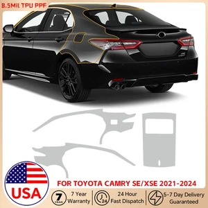 For Toyota Camry SE XSE 2021-2024 Sunroof Precut Paint Protection Film Clear PPF - Picture 1 of 12